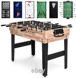 10-in-1 Combo Game Table Set with Pool, Foosball, Ping Pong 2ft x 4ft