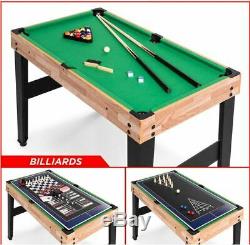 10 in 1 Foosball Pool Shuffleboard Ping Pong Hockey Billiards Game Table Set NEW