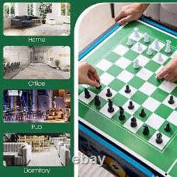 12-in-1 Combo Game Table Set with Foosball Air Hockey Pool Ping Pong Chess Bowling