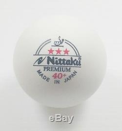120 x NITTAKU PREMIUM 40+ Table Tennis Ball + Free Expedited Shipping