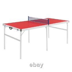 1839176cm Foldable Ping Pong Table Red