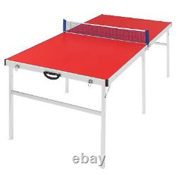 1839176cm Foldable Ping Pong Table Red RT