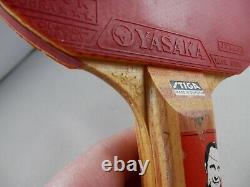 1970 Stiga Champion Bat YASAKA COBRA Paddle Racquet Hans Alser Ping Pong RARE