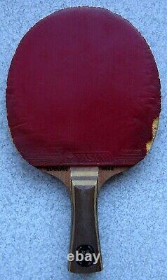 1978 Hans Alser Flared Stiga 5-ply Table Tennis Racket Defensive Wood'd33