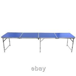 3' Folding Beer Pong Table Desk Portable Aluminum Outdoor Indoor Game Party