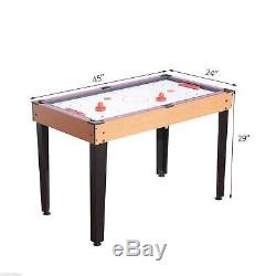 3-In-1 Multi-use Kids Mini Game Table Billiards Table Tennis & Air Hockey Set