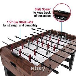 4-In-1 Combo Game Table Foosball Air Powered Hockey Table Tennis Billiards