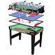4-in-1 Multi Game Table Kids Indoor Activity With Table Tennis Billiard Foosball