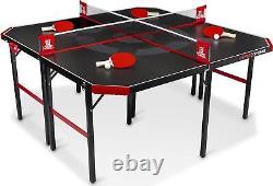 4-Way Table Tennis Hyper Pong All Accessories Included 2 to 4 Players