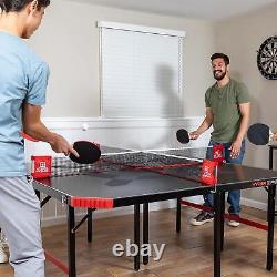 4-Way Table Tennis Hyper Pong All Accessories Included 2 to 4 Players