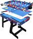 4 In 1 Multi Game Combination Table Set, 48 Mini Foosball, Ping Pong, Pool Tabl