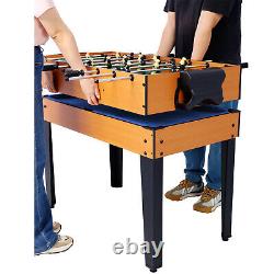 5-in-1 Multi-Game Table Billiards Push Hockey Foosball Ping Pong & Basketball