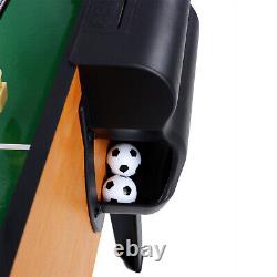 5-in-1 Multi-Game Table Billiards Push Hockey Foosball Ping Pong & Basketball