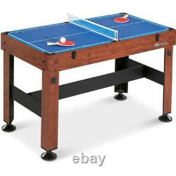 54 Inch 4-in-1 Combo Table Pool Foosball Table Tennis Billiards Air Hockey NEW