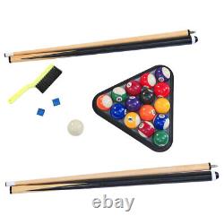 6-ft Pool Table with Table Tennis Top Black with Green Felt