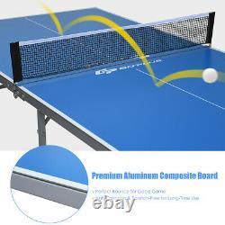 6'x3' Portable Tennis Ping Pong Folding Table withAccessories Indoor Outdoor Game