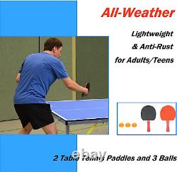 6X3Ft Mid-Size Table Tennis Tables Indoor/Outdoor Portable Ping Pong Table Gam