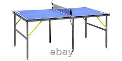 6ft Foldable Ping Pong Table Set for Indoor & Outdoor Games