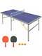 6ft Medium Table Tennis Table Folding Portable Table Tennis Table Set