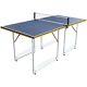 6ft Mid-size Table Tennis Table Foldable & Portable Ping Pong Table Set For Indo
