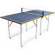 6ft Mid-size Tennis Table Foldable Portable Ping Pong Table 2 Paddles 3 Balls