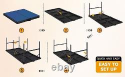 6x3ft Mid-Size Ping Pong Table Portable Table Tennis Table Adjustable Feet