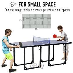 6x3ft Multi-Use Compact Midsize Tennis Table Folding Ping-pong Table Free
