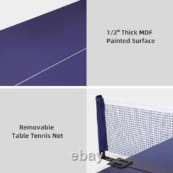 72x36 Table Tennis Ping Pong Table for Small Spaces and Apartments
