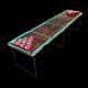 8' Beer Pong Portable Folding Table Aluminum Led Lights Cup Holders Old School