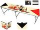 8' Folding Beer Pong Table With Bottle Opener, Ball Rack And 6 Pong Balls Pin