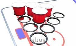 8-Foot Beer Pong Table withCup Holes Hockey Rink Graphic