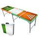 8-foot Folding Beer Pong Table Withcup Holes & Led Lights Shenanigans Edition