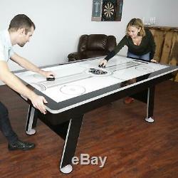 80 Air Powered Hover Hockey Table with Table Tennis Top and Scratch Resistant