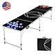 8ft Beer Pong Table With Carrying Handle Foldable Perfect For College Party Game
