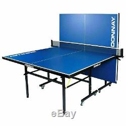 9ft Donnay Indoor Outdoor Table Tennis Ping Pong Table Blue Full Size Adjustable