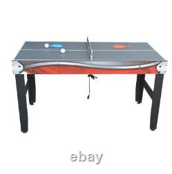 AIR HOCKEY TABLE TENNIS BASKETBALL GAME TABLE 52 3-in-1 Accessories Included