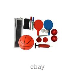AIR HOCKEY TABLE TENNIS BASKETBALL GAME TABLE 52 3-in-1 Accessories Included