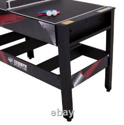 AIR HOCKEY TABLE TENNIS BILLIARD GAME TABLE 48 4-in-1 Accessories Included