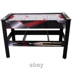 AIR HOCKEY TABLE TENNIS BILLIARD GAME TABLE 48 4-in-1 Accessories Included