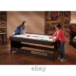 AIR HOCKEY TABLE TENNIS BILLIARD POOL GAME TABLE 7' 3-in-1 Accessories Included