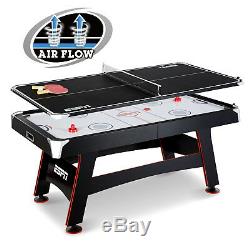 Air Powered Hockey Table Indoor Gaming 72 Inch Ping Pong Table Top Family Play