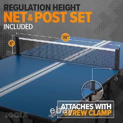 Allegro Indoor Midsize Table Tennis Table with Net No Hassle, Quick Set-up