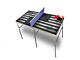 American Flag Bw Portable Tennis Ping Pong Folding Table Withaccessories
