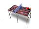 American Flag Rustic Portable Tennis Ping Pong Folding Table Withaccessories