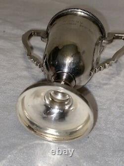 Antique 1937 English Table Tennis Trophy Sterling Silver Cup Streatham Ping Pong