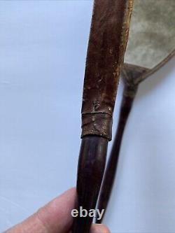 Antique Ping Pong Vellum Wooden Handle Victorian Paddles Vintage