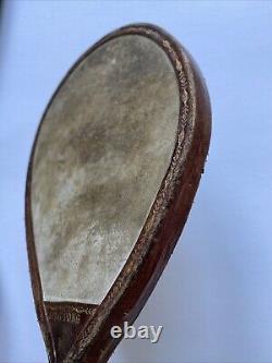 Antique Ping Pong Vellum Wooden Handle Victorian Paddles Vintage