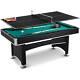 Arcade Billiard Pool Table With Table Tennis Top Accessory Kit Barrington 6 Ft