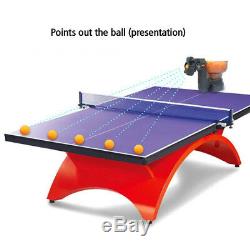 Automatic Ball Machine Ping Pong/Table Tennis Robots Training 7 Angle Setting US