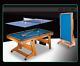 Bce Riley Fp-6tt Vertically Folding 6' Pool Table Cues Balls Table Tennis Top